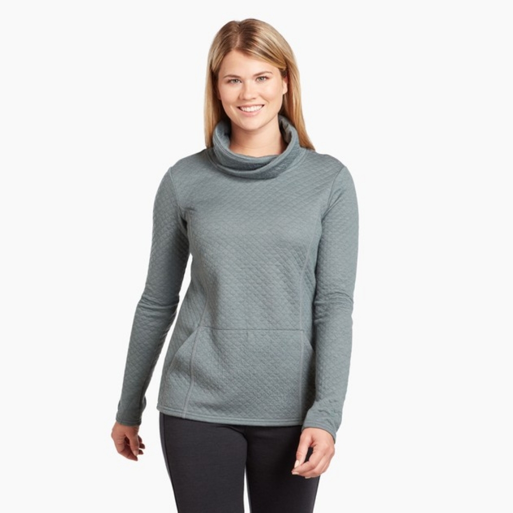 Kuhl Athena Pullover Sweater Pewter Green Women's Large